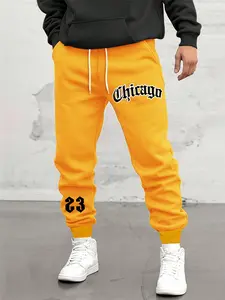 Men's Winter Pants, Warm and Fashionable, Elastic Drawstring Waist, Multiple Colors Available, Casual Outdoor Wear