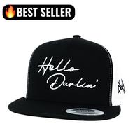 Flat Bill Black/White