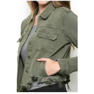 Olive Denim Jacket