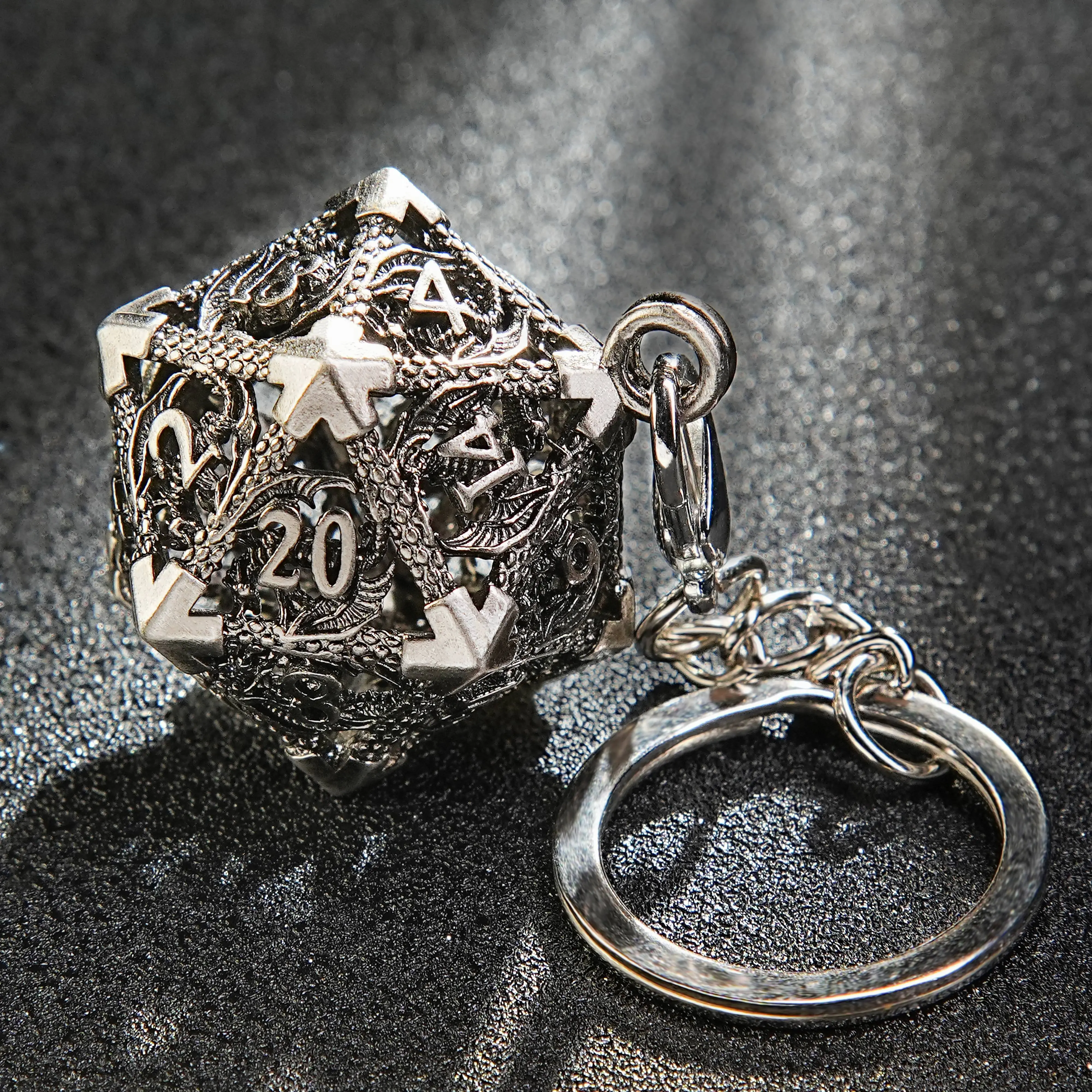 2-in-1 Magic! Wearable D20 Keychain Stores Tiny DND Set Inside - TikTok ...