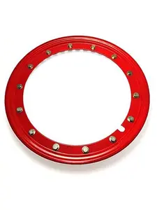 BILLET4X4 15 inch Red Simulated Beadlock Ring - Single