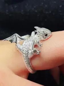 1 PC Fashion Animal Cubic Zirconia Ring Elegant Engagement Ring For Women For Valentine's Day Gift Wedding Engagement Anniversary Party Band Jewelry