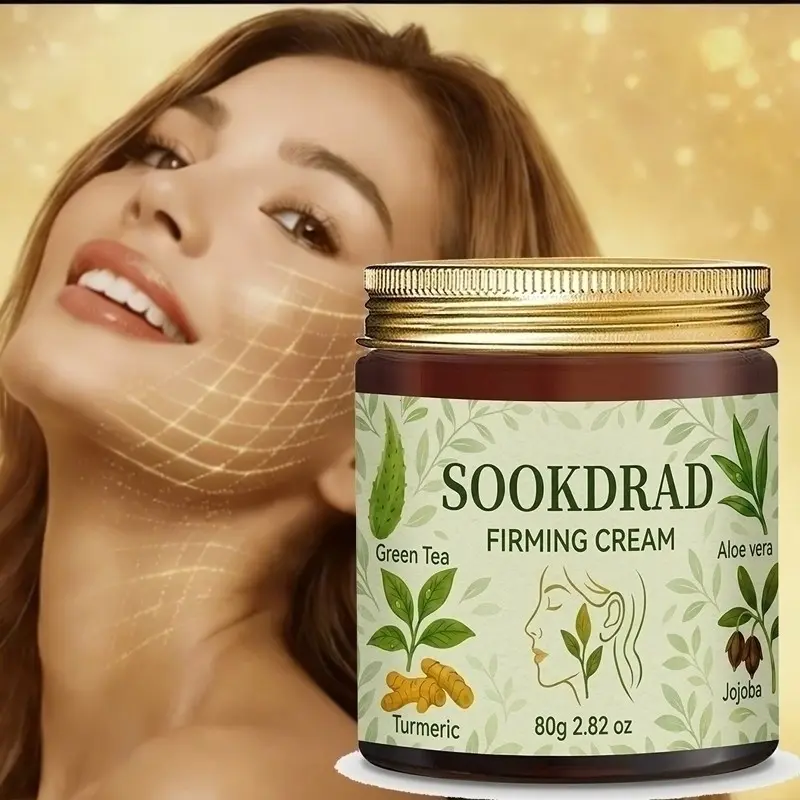 Compact Cream with Aloe Vera and Jojoba Oil, Moisturizing and Soothing, Hydrating Body Cream, Body Care Product, Suitable for Arms and Legs, 80g, Mixed Skin Type, Portable