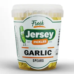Jersey Pickles - Garlic Spears Pickles - Instant Food - Delicious - Natural Flavors