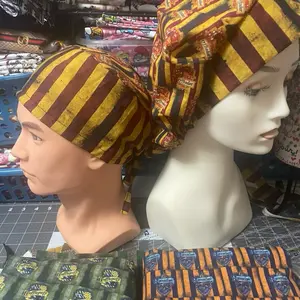 Harry Potter Unisex Scrubcap and Bouffants - Handmade Gryffindor Design with Colorful Stripes and Elegant Detailing