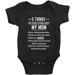 5 Things You Should Know About My Mom Infant Cotton Long Sleeve Bodysuits Playsuit Clothes for Newborn
