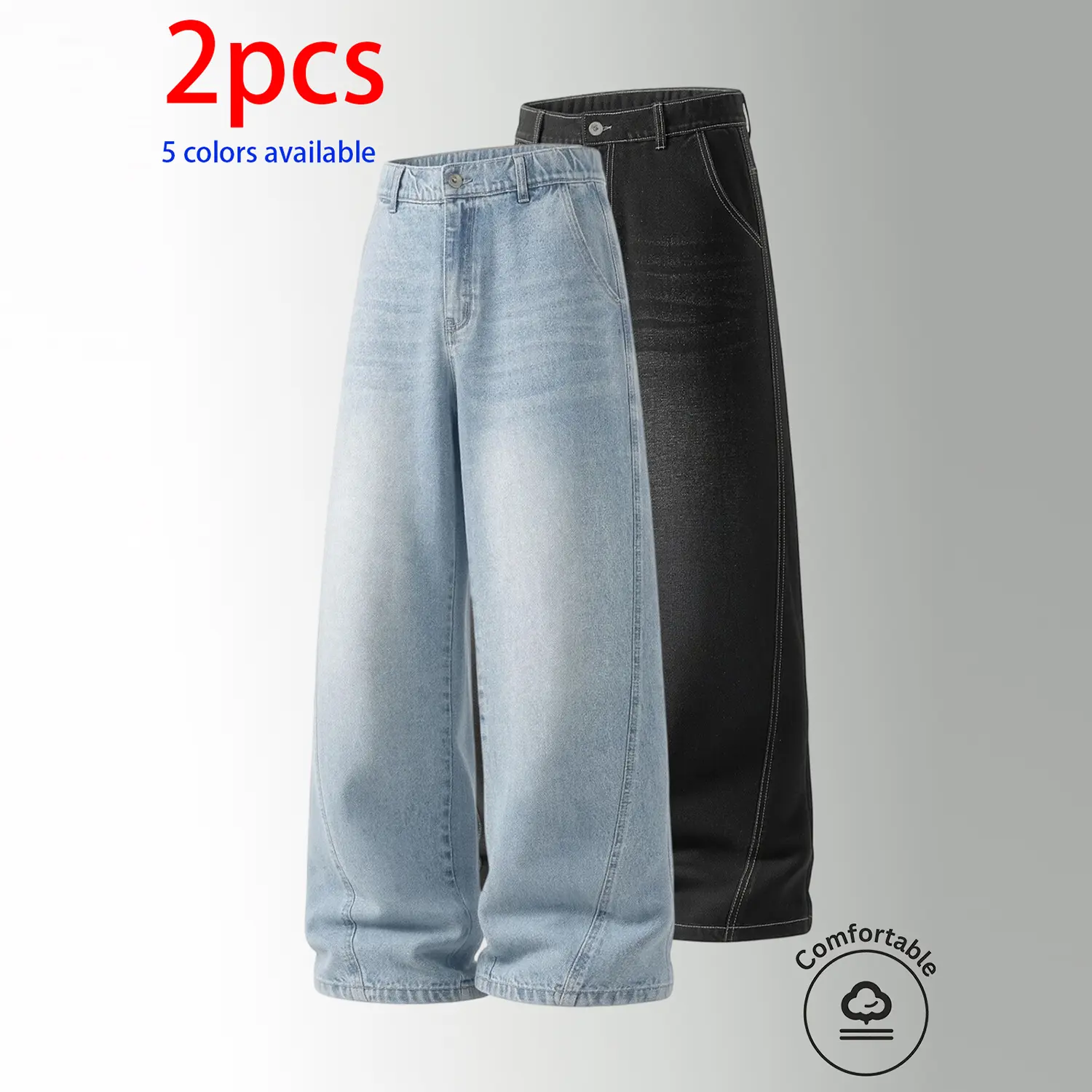 Light blue + black-gray