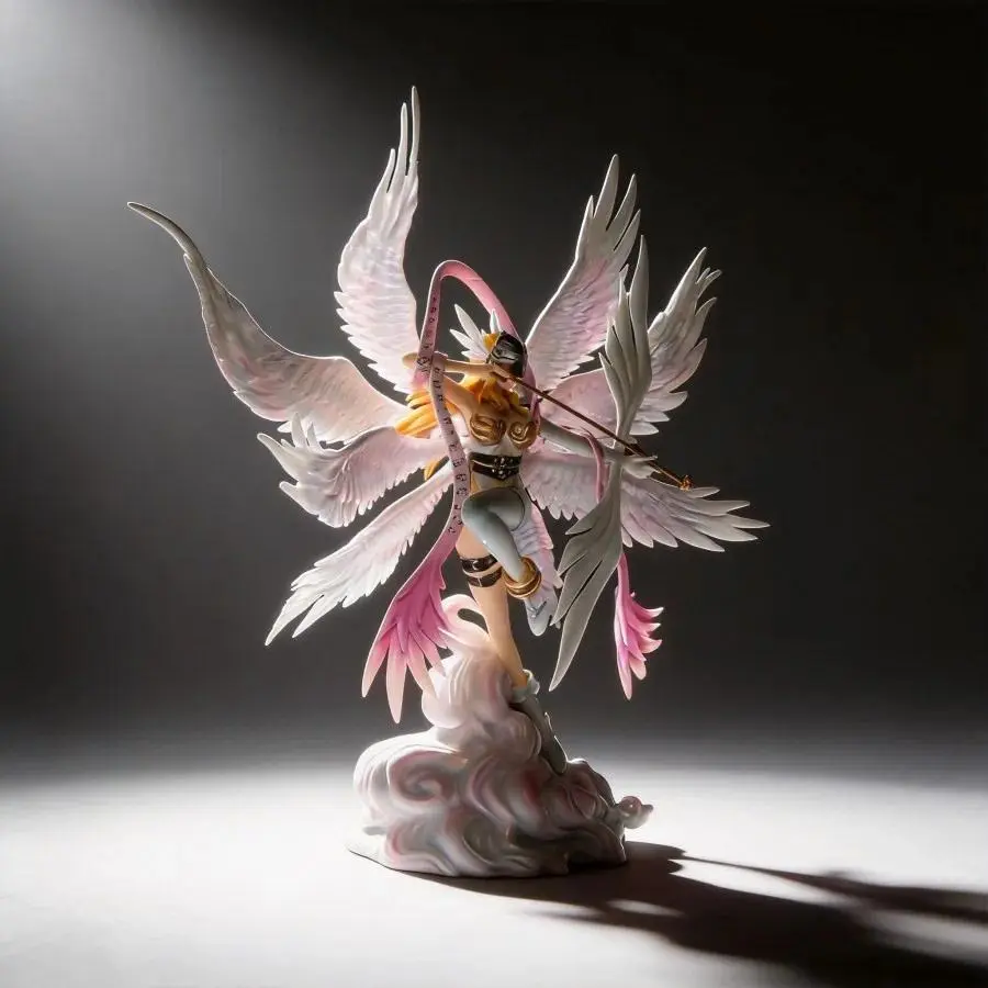 Digimon Angewomon Archery Figure - Shrine Scene Anime Model 2D Girl Statue Desktop Decoration Collection Gift