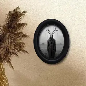 Vintage Art Style Deep Color Deer Horn Decorative Home Decor Ornaments, Perfect for Halloween Christmas Thanksgiving Wall Decoration