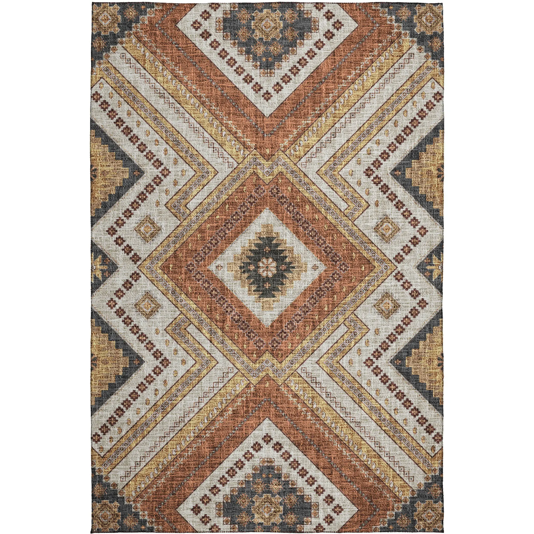 Dalyn Rugs Portico PO5 Copper Transitional Machine Made Rug