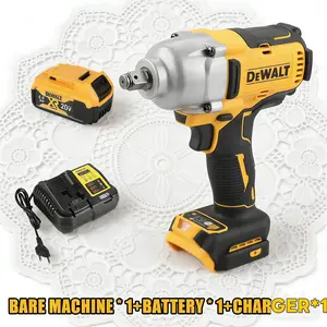 DEWALT DCF900 XR brushless impact wrench hits 1400 ft-lbs breakaway torque to bust rusted truck lug nuts. 4-speed adjustable with 1/2" hog ring anvil, perfect for auto shops & heavy construction fastening.