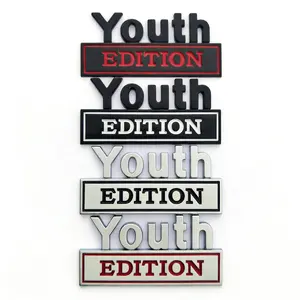 Youth Edition 3D Emblem Sticker Badge Funny Decals for Car Truck SUV Motorcycle Unique Design