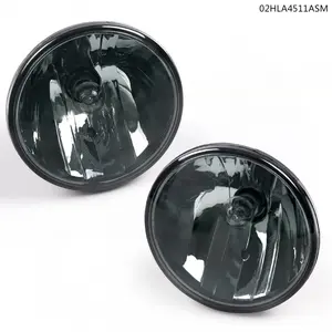 Fit For 07-14 Tahoe Avalanche Yukon Suburban Smoked Bumper Fog Light W/2Bulbs