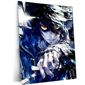 L Death Note Metal Poster – Mysterious Detective Anime Wall Art 105