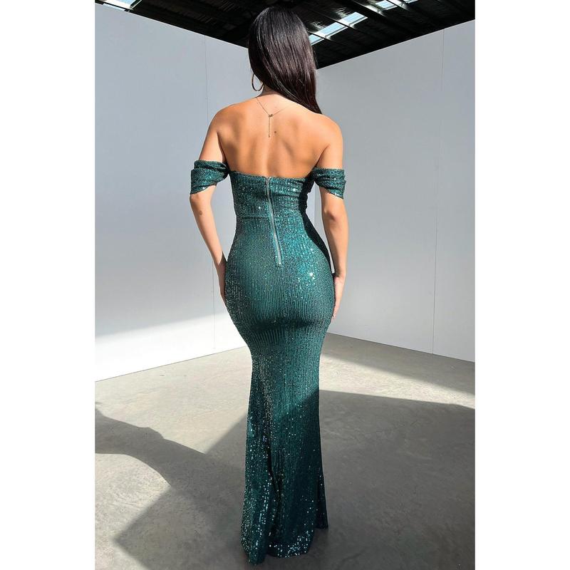 Nara Maxi Dress - Emerald
