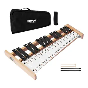 VEVOR Glockenspiel Xylophone, 27 Notes, Professional Xylophone Percussion Instrument, with Colorful Metal Keys, Includes 4 Mallets, Carrying Bag, Beginner Musical Instrument Kit for Adults and KidsVEVOR Super Brand Day