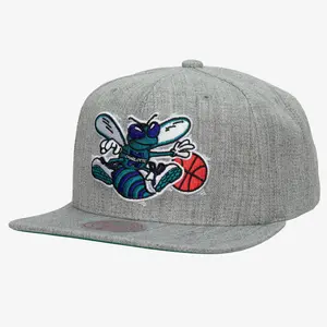 MENS MITCHELL & NESS NBA TEAM HEATHER 2.0 SNAPBACK HORNETS
