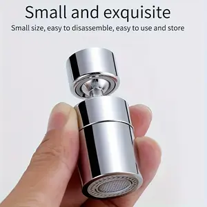 Essential Kitchen Sink Accessory! Stainless Steel Chrome Faucet Adapter, Metal Structure, Universal Sink Connection Converter, Modern
