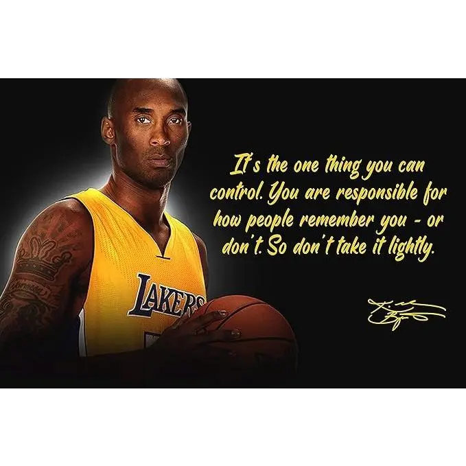 UnFramed, Ko be Bryant Poster Quote Black History Month Posters