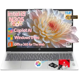 HP Flagship 15 Laptop Computer, 15.6" FHD IPS Anti-Glare Display, Intel 8-Core i3-N305/i3-1315u, 8GB RAM|256GB SSD, WiFi 6, AI Copilot, Windows 11 pro