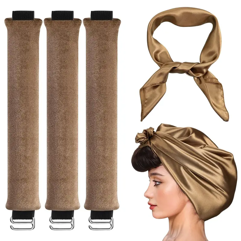heatless curls overnight with scarf - TikTok Shop display picture 1