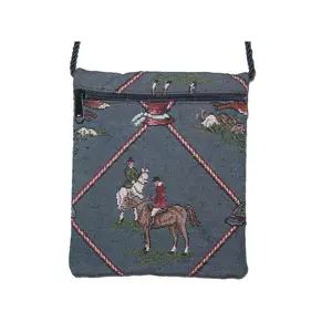 Horse Hunt Scene Mini Cross Body Bag, Equestrian Handbags #CO004