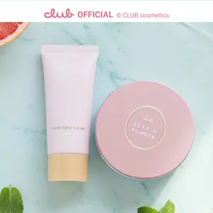 CLUB Japanese Suppin Skincare Set, Sleep-Friendly Tone-Up Cream & Finishing Powder | Official Partner