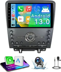 Car Stereo Radio Compatible with Ford Mustang 2010 2011 2012 2013 2014, Android 13 Head Unit, 10 Inch Touchscreen/Wireless CarPlay Android Auto/GPS/WiFi/Bluetooth/Mirror Link/Backup Camera