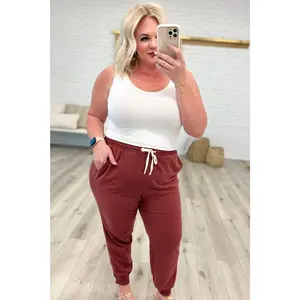 Unconditional Comfort Joggers in Dark Rust