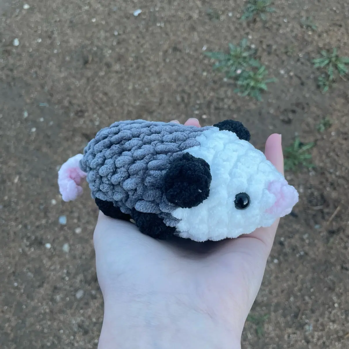 Opossum Crochet Plush Opossum Crochet Plush