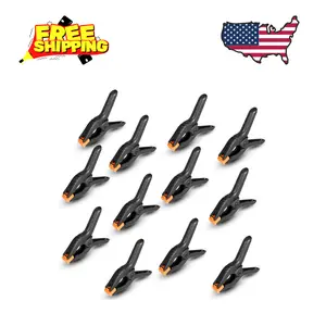 Spring Clamps 12 Pack, 3.5 inch Spring Clips for Crafts & Professional Backdrop Clips