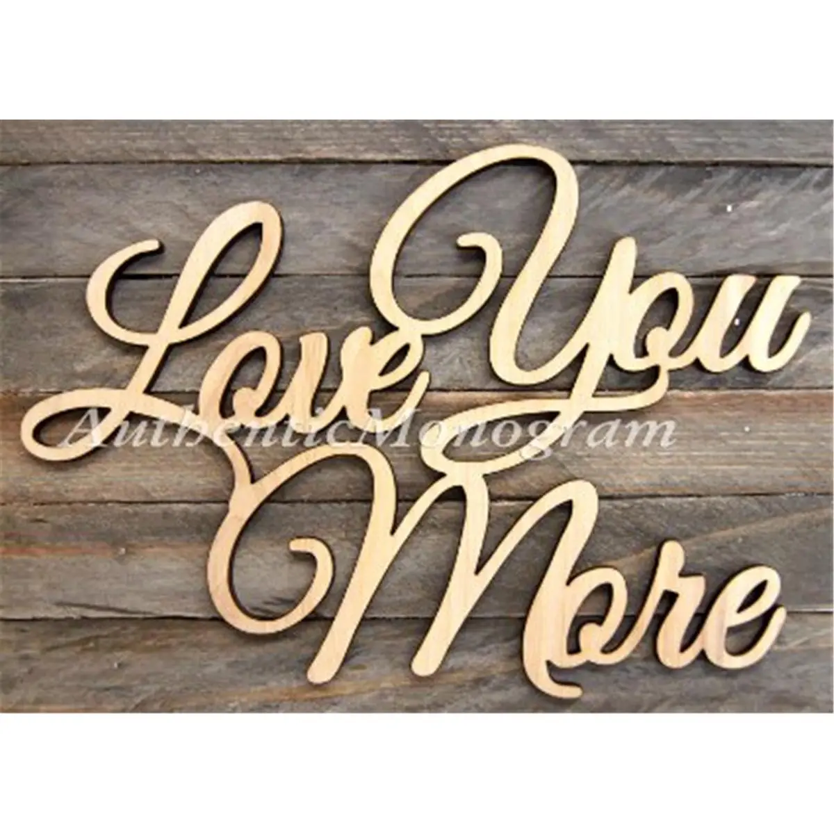 G.DeBrekht 92208P-18 Love You More Filigree Frame Painted Wooden Monogram
