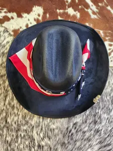 Custom Burned Cowboy Hat