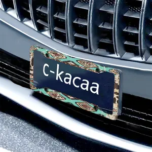 License Plate Frame with Screws, Aztec Western, Universal Exterior Decoration Accessories for Women Men, Plate Letters Fully Visible