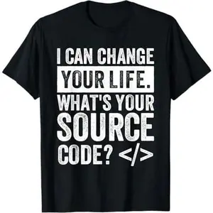 Source Code Design for Computer Code Developer and Coder T-Shirt