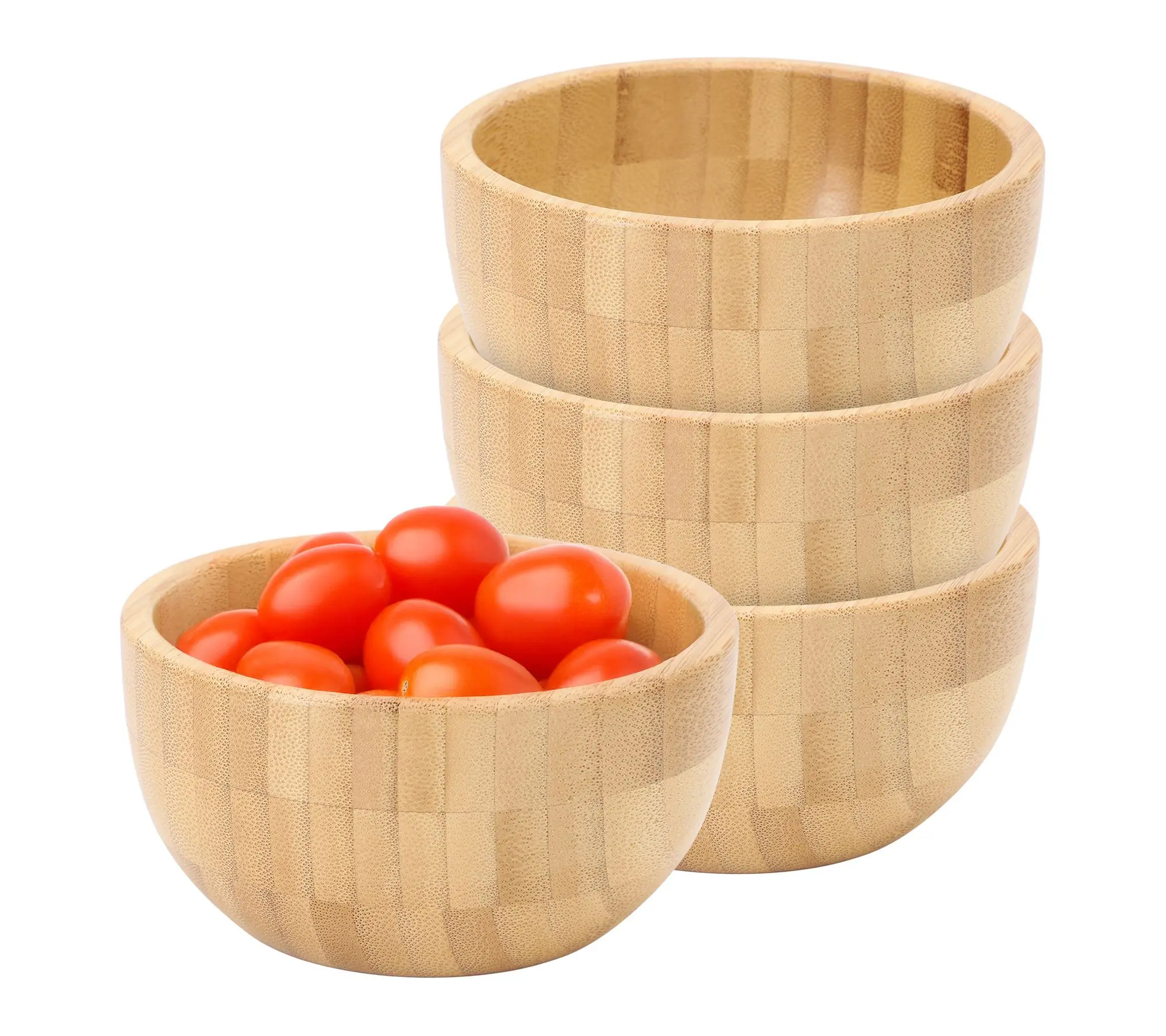 MegaChef 4.75 Inch Bamboo Wood Serving Bowl