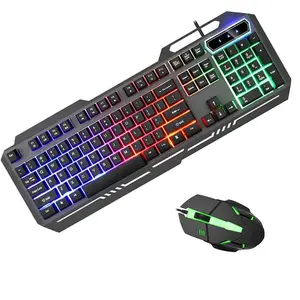 Keyboard and Mouse Set Combo, USB Wired Backlit Keyboard, Design for Windows PC Laptop Desktop Notebook