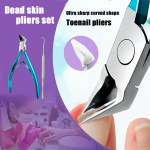 2pcs Professional Nail Clipper Set, Precision Toe Nail Trimmer, Stainless Steel, Anti-Splash Design, Home Pedicure Tool, Portable Manicure Kit