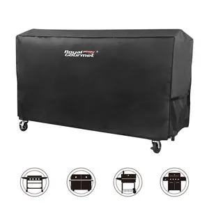 Royal Gourmet CR6008 60" Grill Cover, Durable Oxford Polyester Outdoor BBQ Cover, Water Resistant, Weather Protection, Black