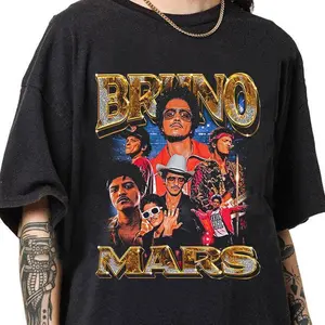 Bruno Inspired Romantic 2026 Shirt, Pop R&B Music Graphic Tee, Retro Concert Style T-Shirt, Unofficial Fan Art, Unisex Cotton Streetwear, Music Lover Gift For Him Her