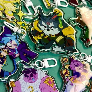 12 Ops League of Legends Arcane 2XKO Acrylic Keychains