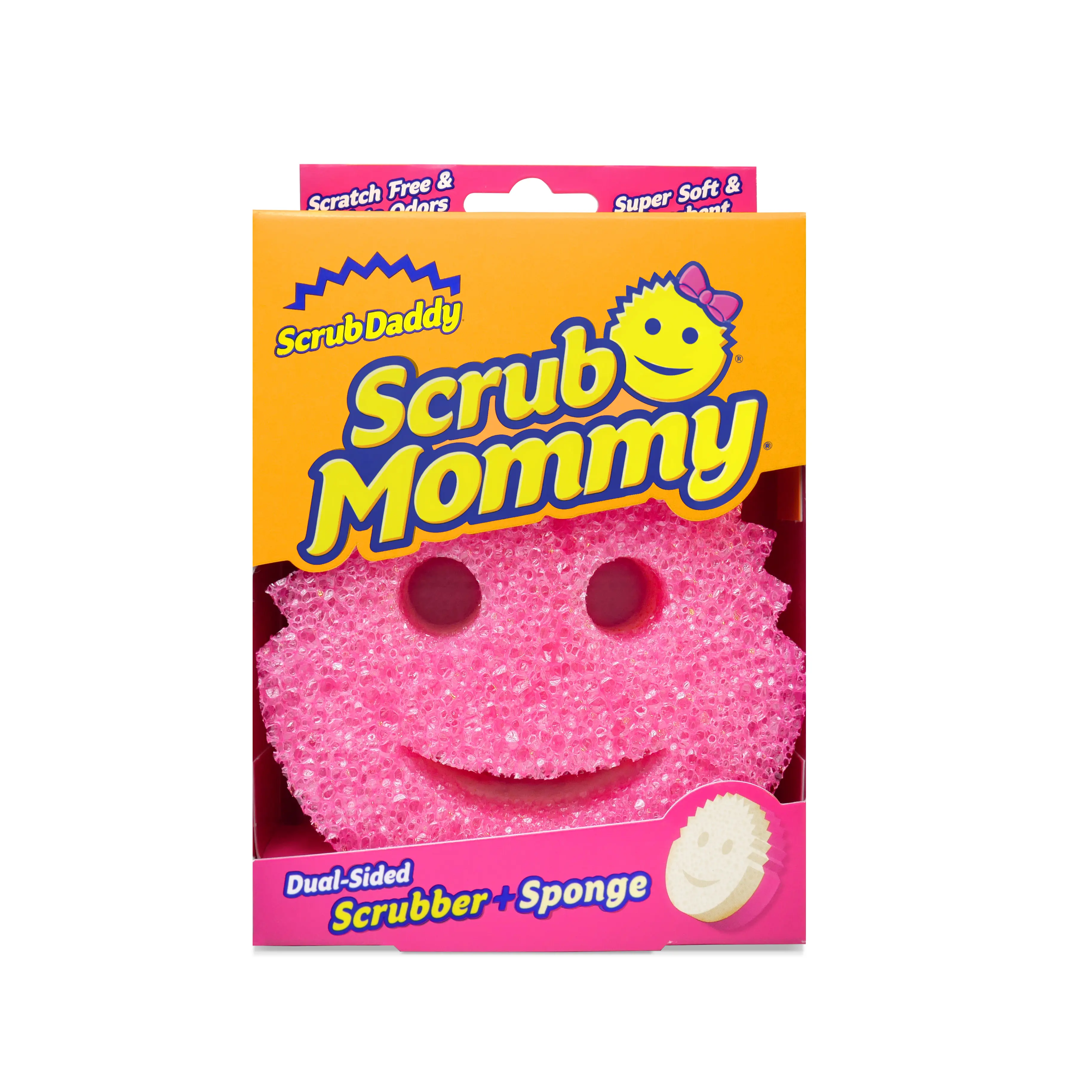 Scrub Mommy (1ct) Dual-sided Scrubber and Sponge made from ResoFoam and FlexTexture Scrub Mommy (1ct) Dual-sided Scrubber and Sponge made from ResoFoam and FlexTexture