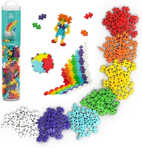 flash card flash cardflash cardPLUS PLUS 240 Piece Rainbow Mix Tube - Mini Interlocking Building Blocks Set, Stem Toys for Kids - Sensory Bin Fillers/Math Manipulatives Classroom Must Haves Gifts for Boys & Girls