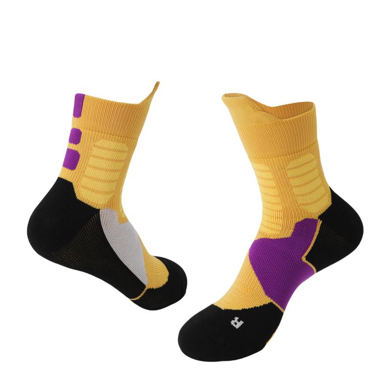 Men's professional sports socks arch support cotton moisture absorption non-slip deodorant basketball players all-season universal sportswear buffer surprise gift