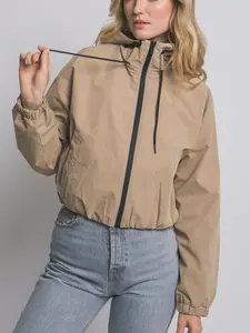 Hooded Full-zip Lined Jacket for Casual Wear & Layering 100% Polyester Comfortable & Warm