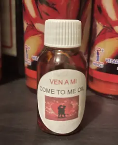 Organic Come To Me Oil - 1/2 Oz Bottle of Red Magikal Perfume with Rose, Jasmine & Floral Essential Oils for Love, Romance & Attraction