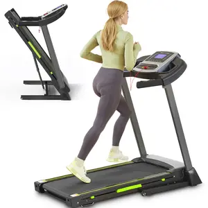 【New arrival】Folding Treadmills with 41.37"*16.55" Running Beltd, 3.5HP Quiet Walking Pad Treadmill,  0.5-7.5mph/1-12KMH,330 Lbs Weight Capacity Four LED Screen DisplayIncline Treadmill with Handle for Home and Office,