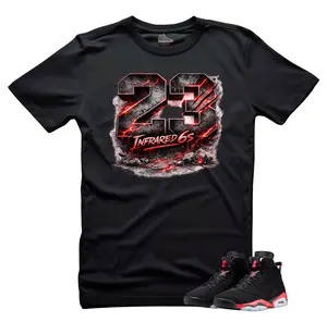 Shirt To match Jordan 6 Infrared Sneaker Match Tee-THE INFRAREDS Unisex Black T-Shirt