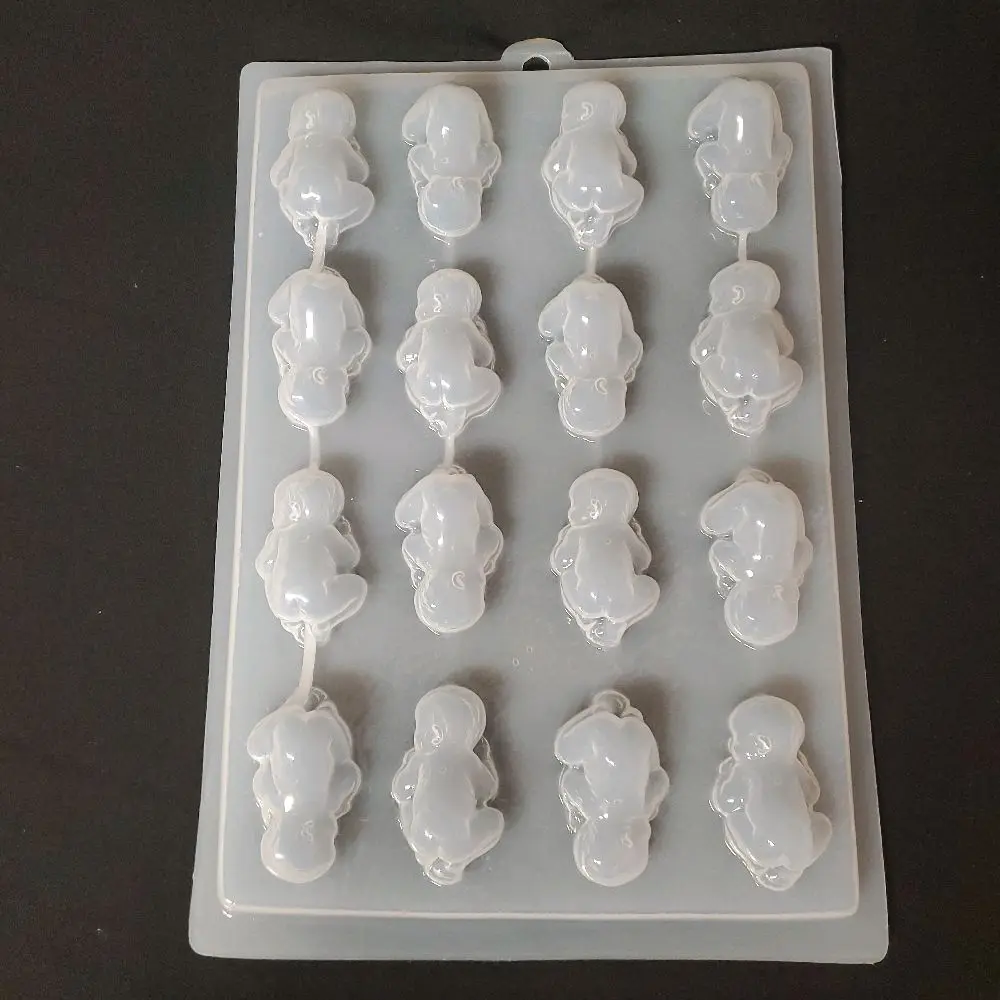 Plastic Mold in Mini Baby Theme - Clear Plastic Baby-Shaped Mould