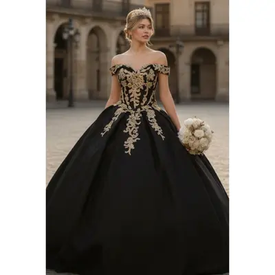 Black and Gold Sweet 16 Dress - TikTok Shop Black and Gold Sweet 16 Dress - TikTok Shop